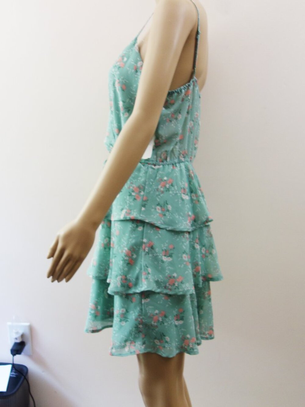 Altar’d State Floral Tiered Mini Dress Sage Floral (XL) NWT! - Picture 4 of 13